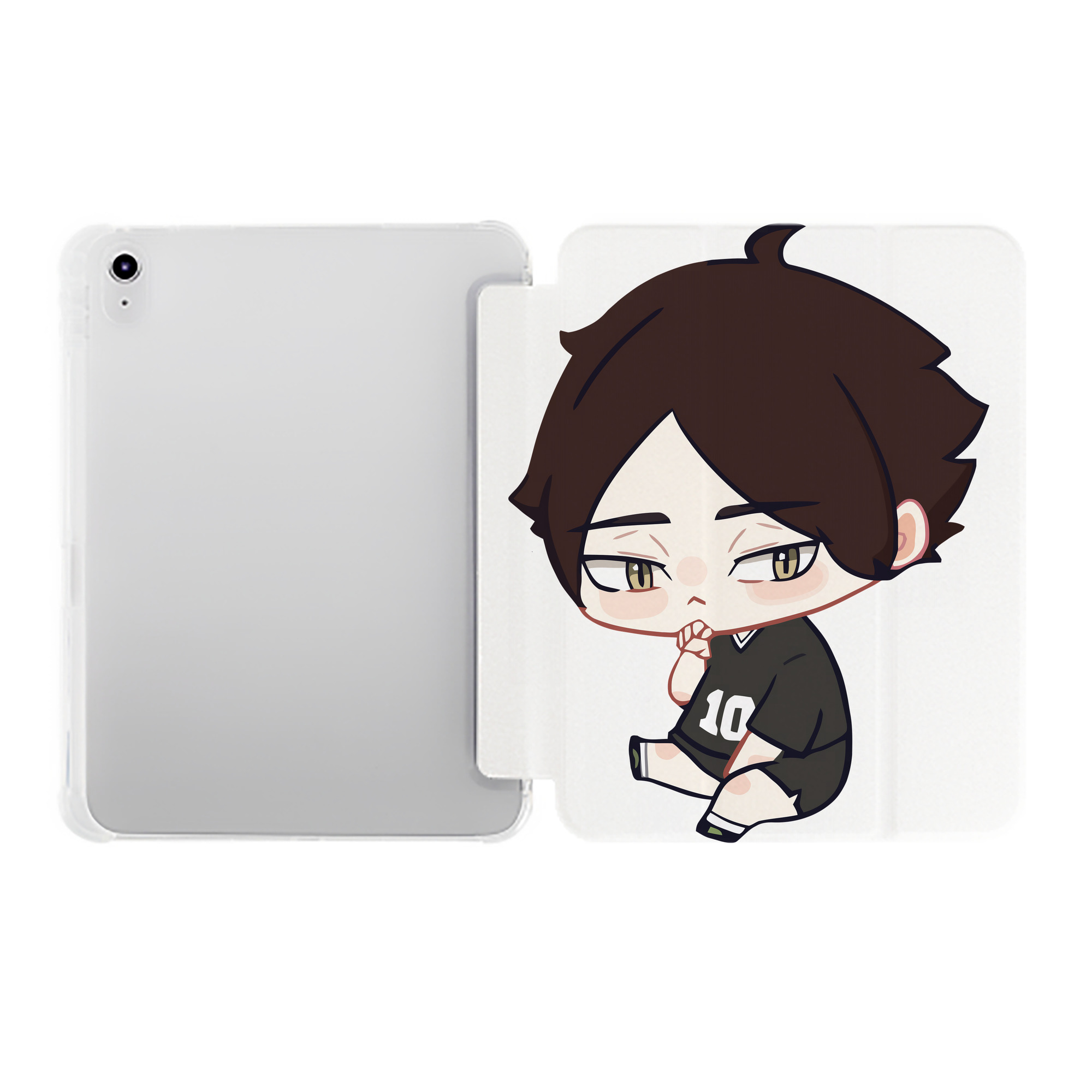 （画像用） ハイキュー!! Haikyu!! IPad ケース ペン収納付き 三つ折りスタンド PUレザー×シリコン 対応機種9.5/10.5/10.9インチ